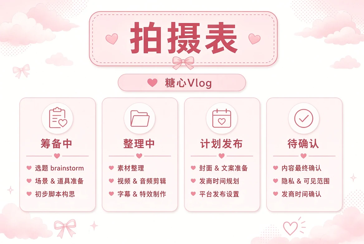 短视频拍摄表主题画面